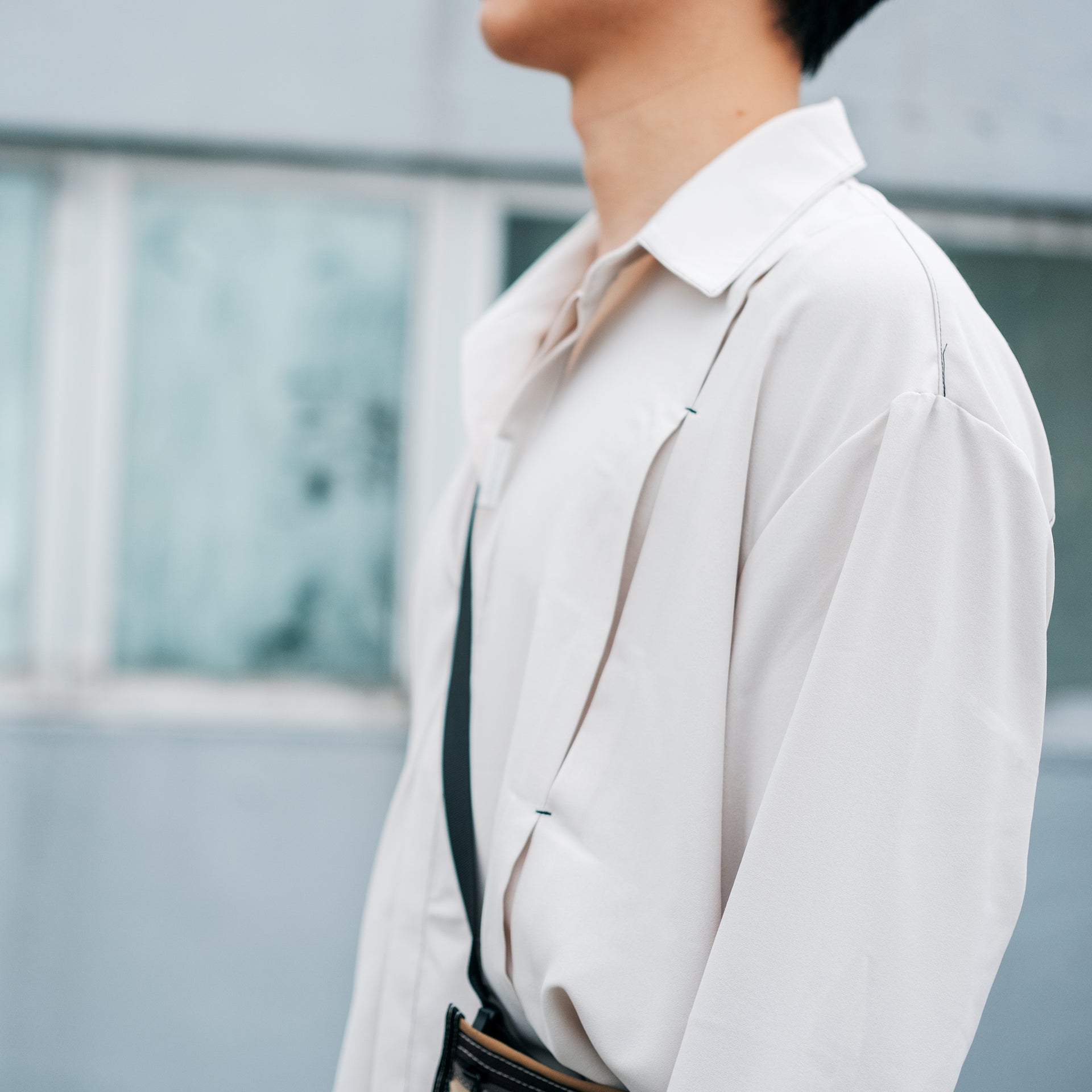 stitched shirt in chalk