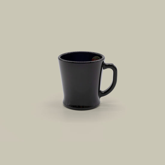 Fire-King Japan - D Handle Mug in Black