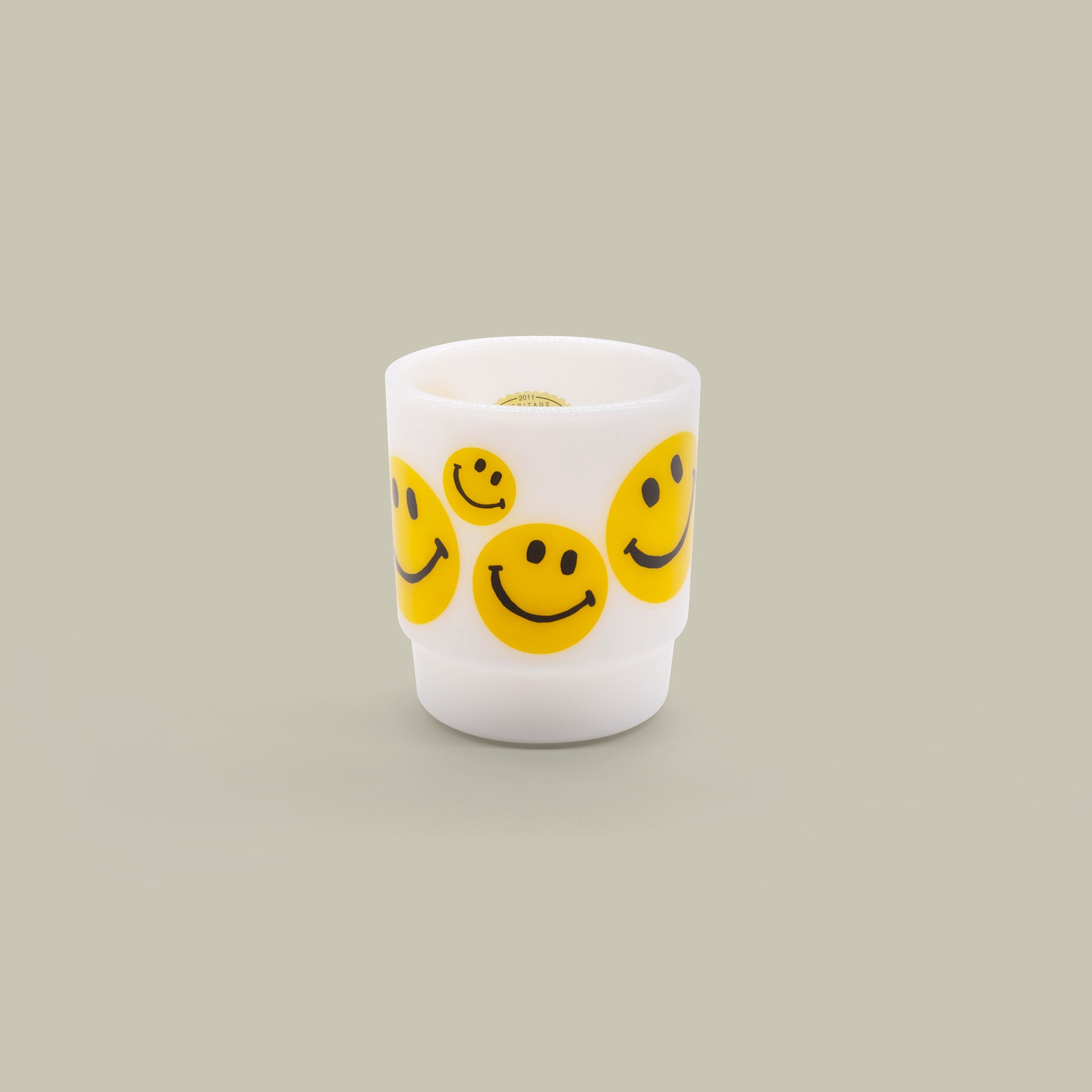 Fire-King Japan - Stacking Mug SMILEY FACE in Yellow