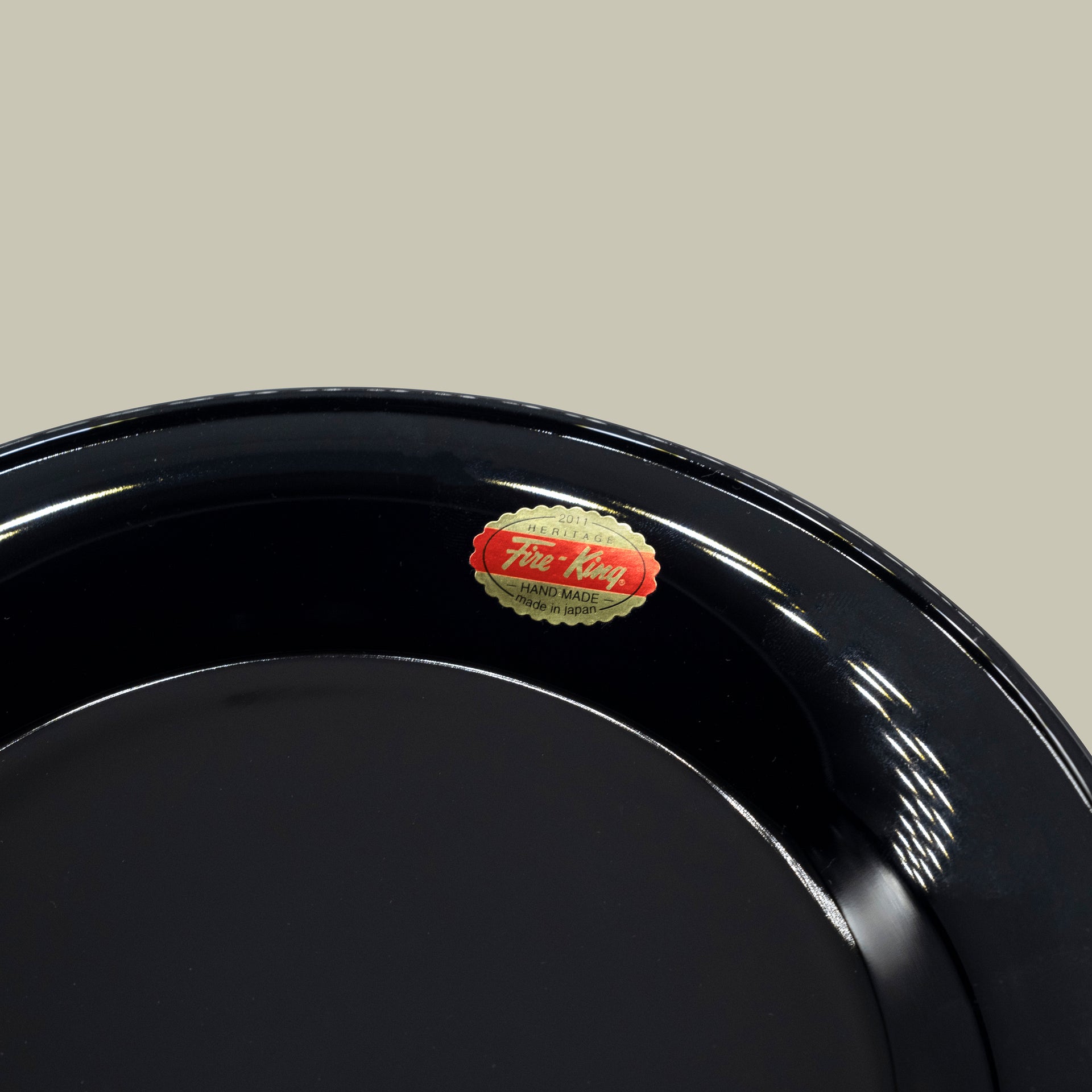 Fire-King Japan - Lunch Plate in Black