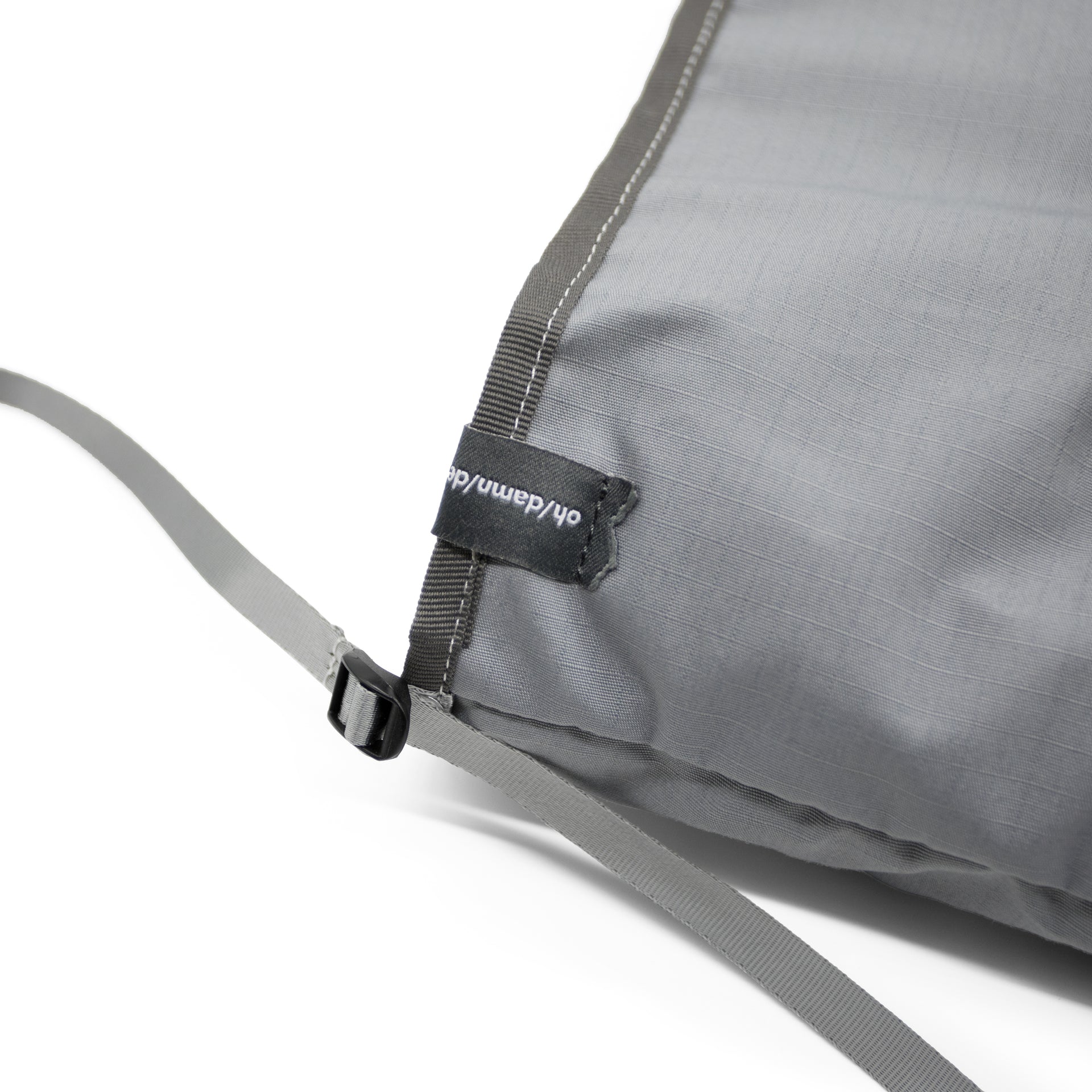 Teflon™ packable shoulder bag in stone