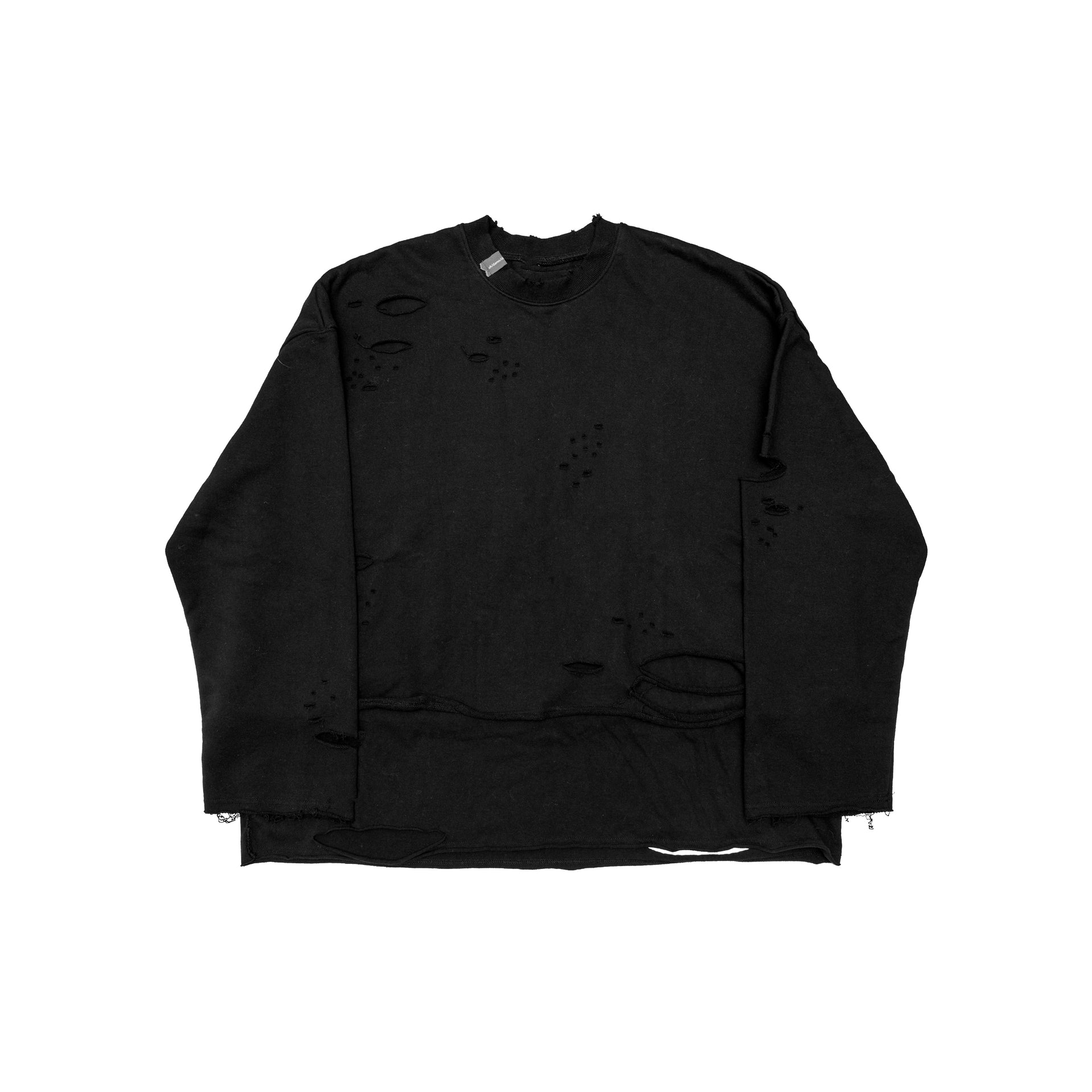 damaged layered sweatshirt