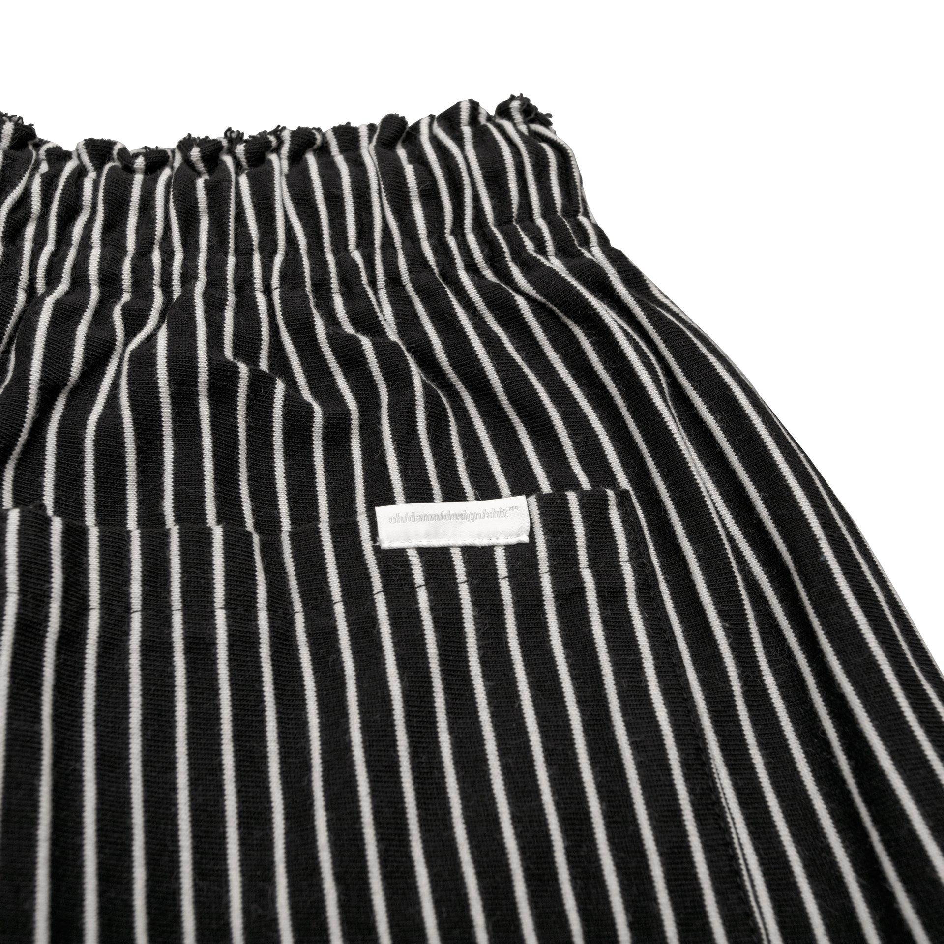 stripe half pants