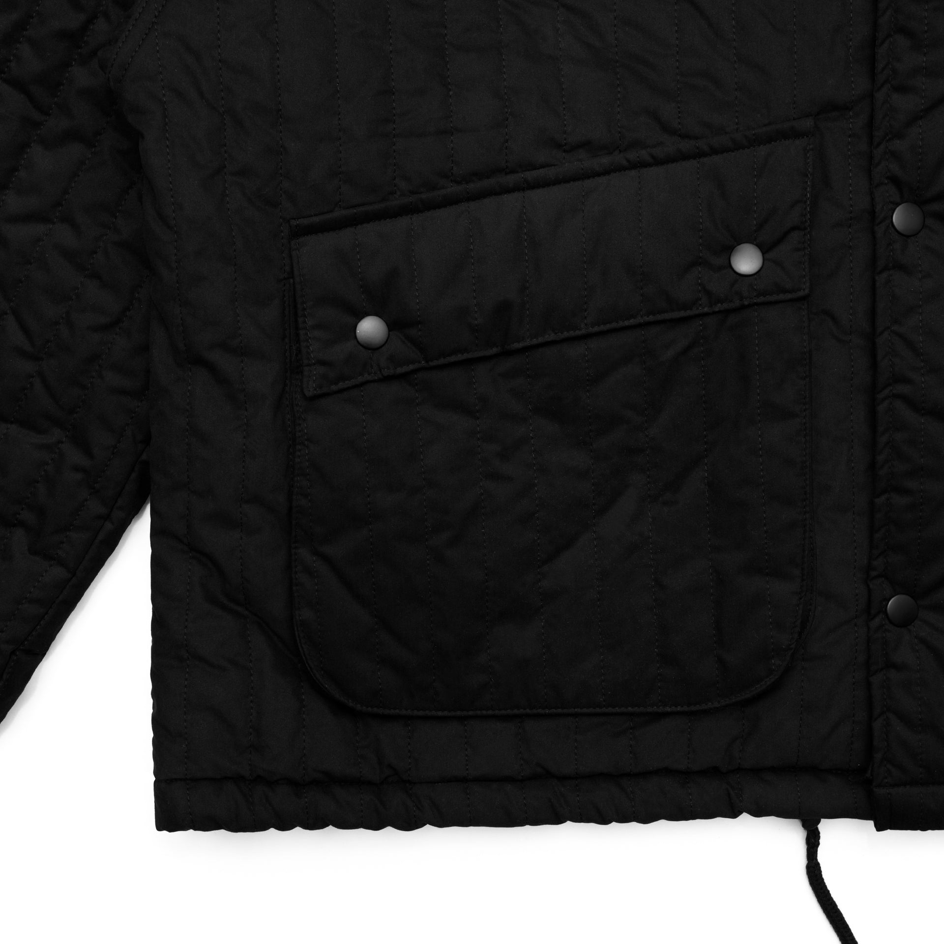 two pocket quilting oversize jacket
