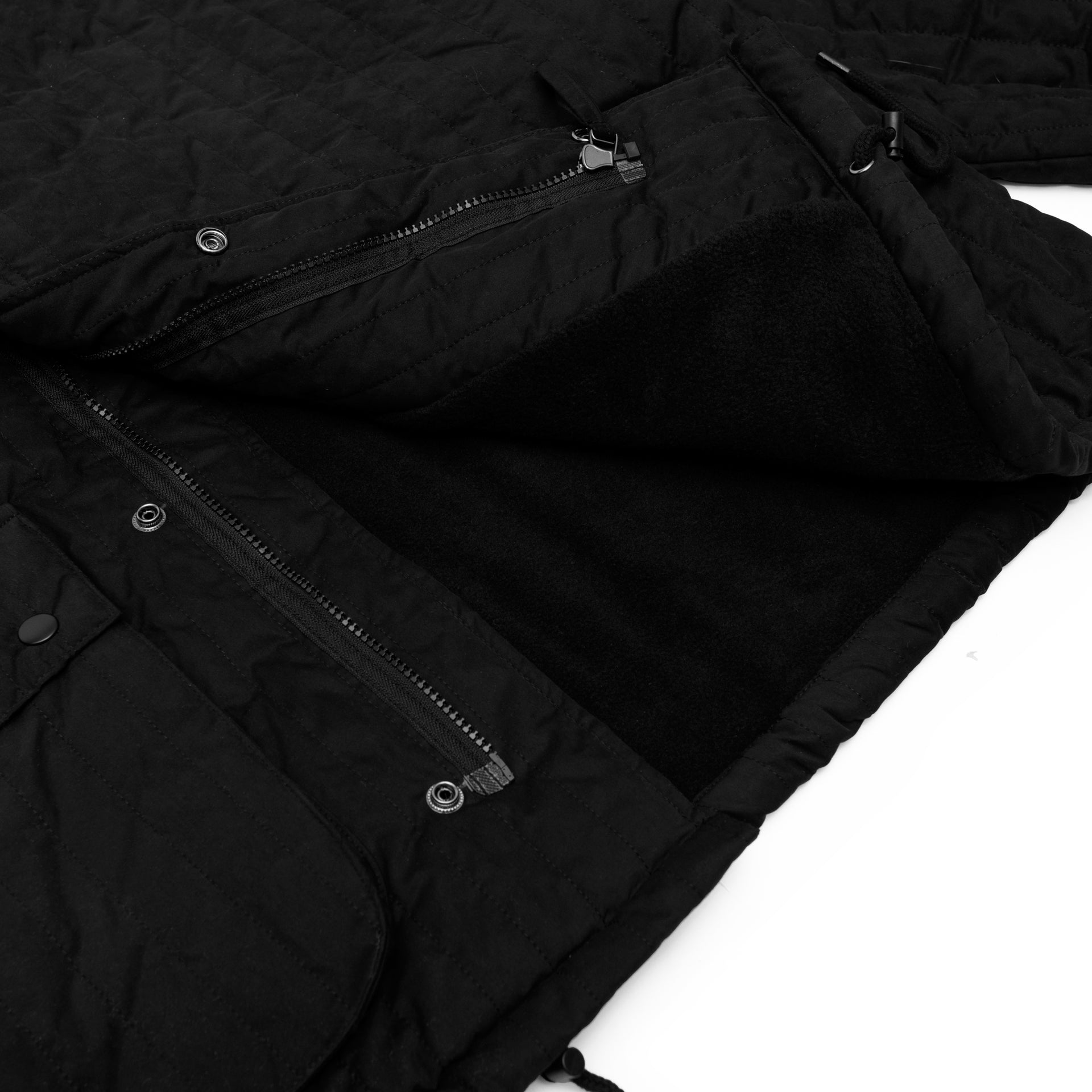 two pocket quilting oversize jacket