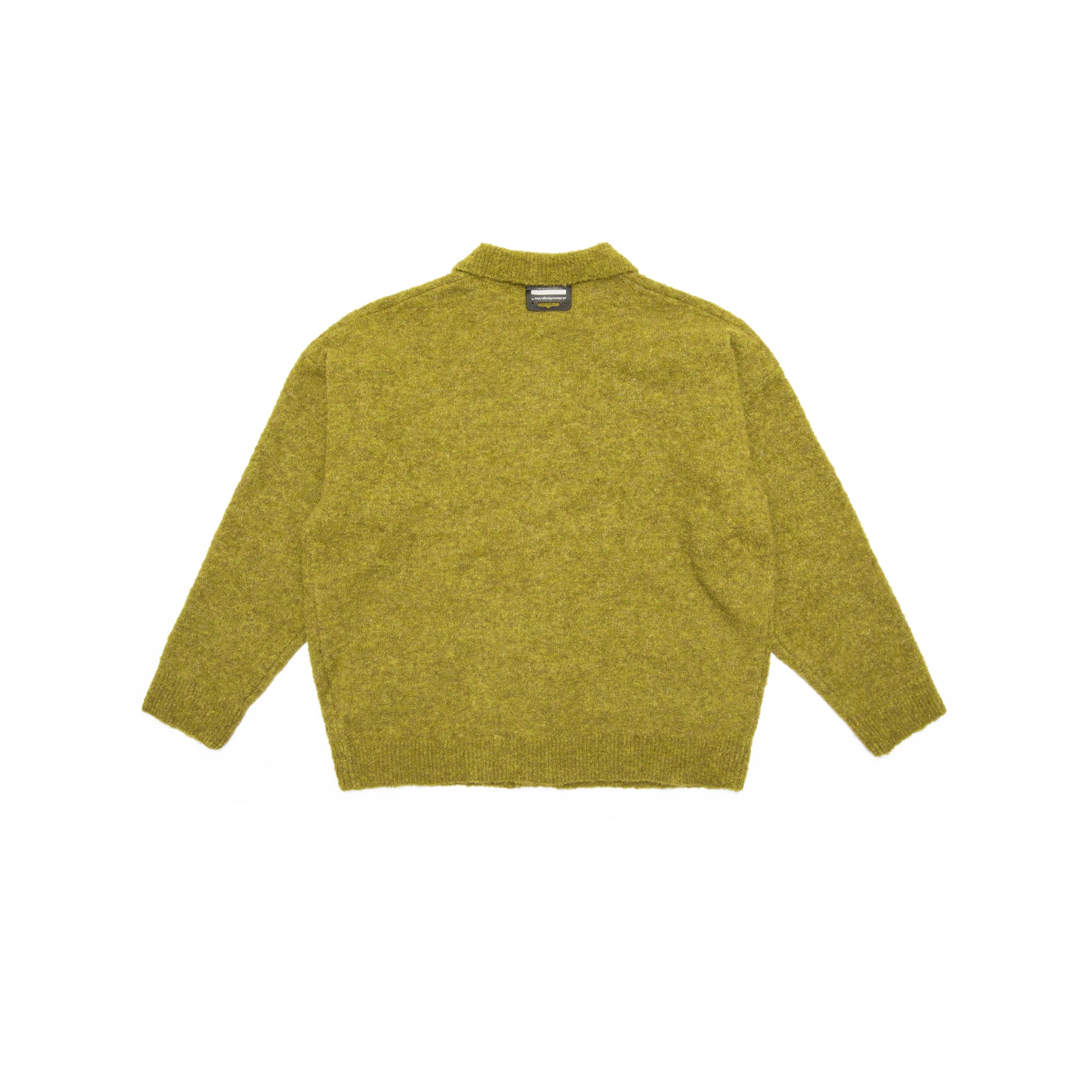 oversize collar knit in moss